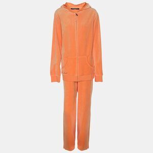 Marina Sport By Marina Rinaldi Orange Jersey Hoodie And Joggers Set L